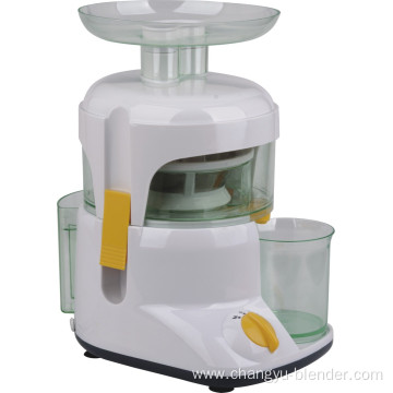 White household juicer with cup